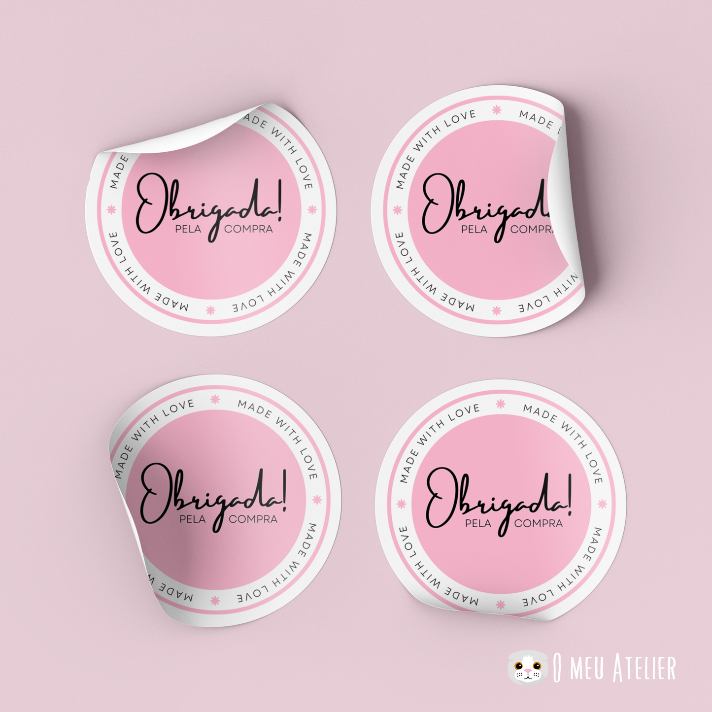 Autocolantes Redondos Personalizados