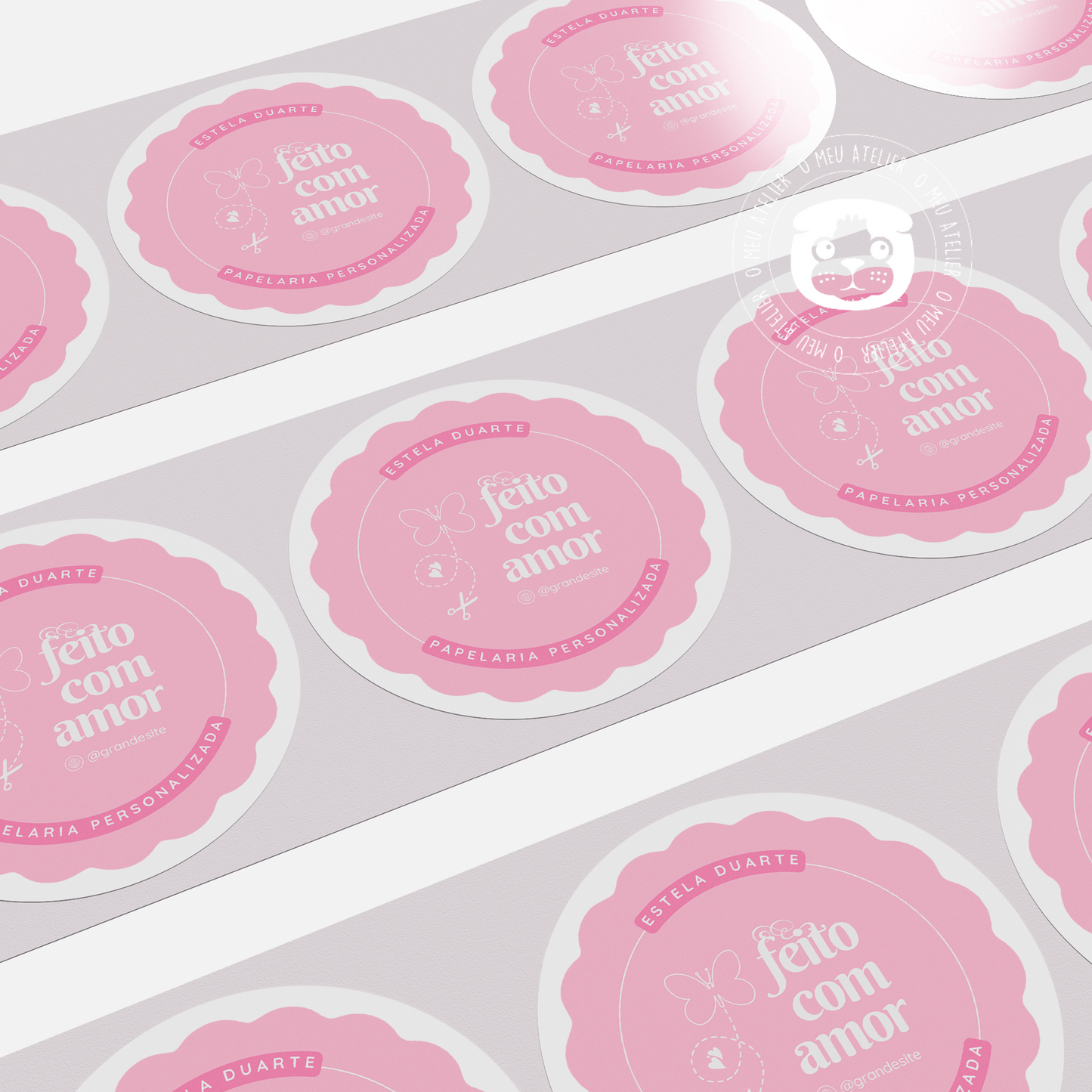Autocolantes Redondos Personalizados