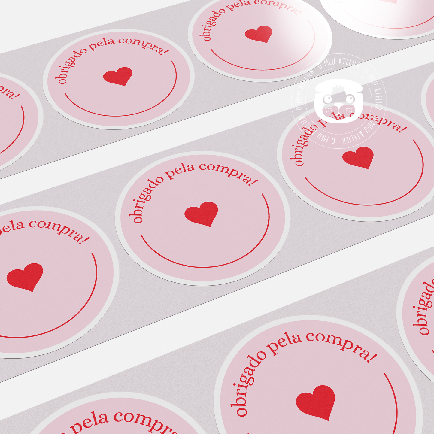Autocolantes Redondos Personalizados "Sweet"