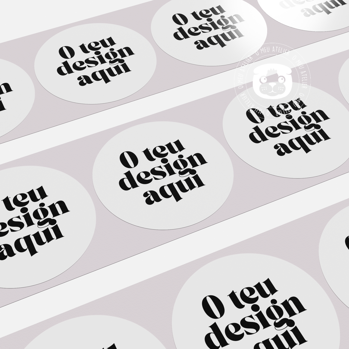 Autocolantes Redondos Personalizados - O teu Design