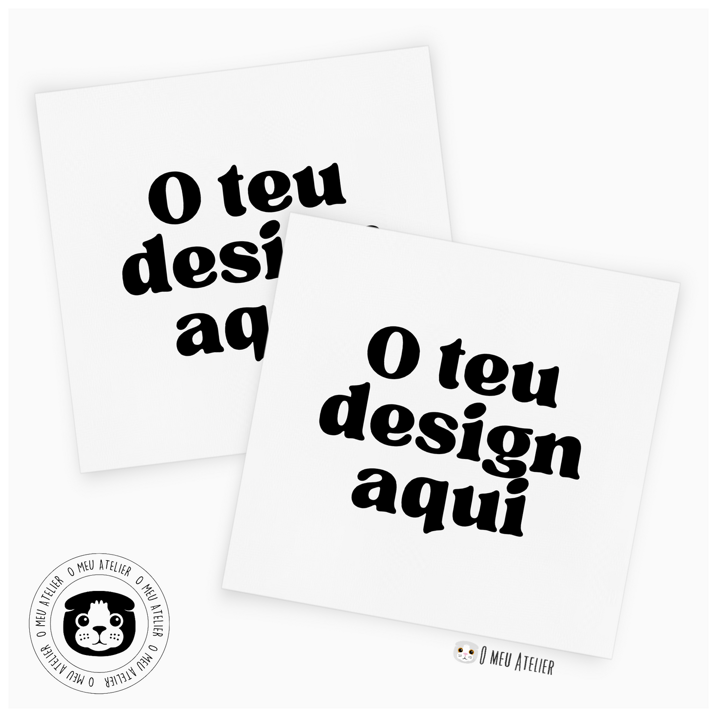 Cartões de Agradecimento Quadrados Personalizados - O teu Design