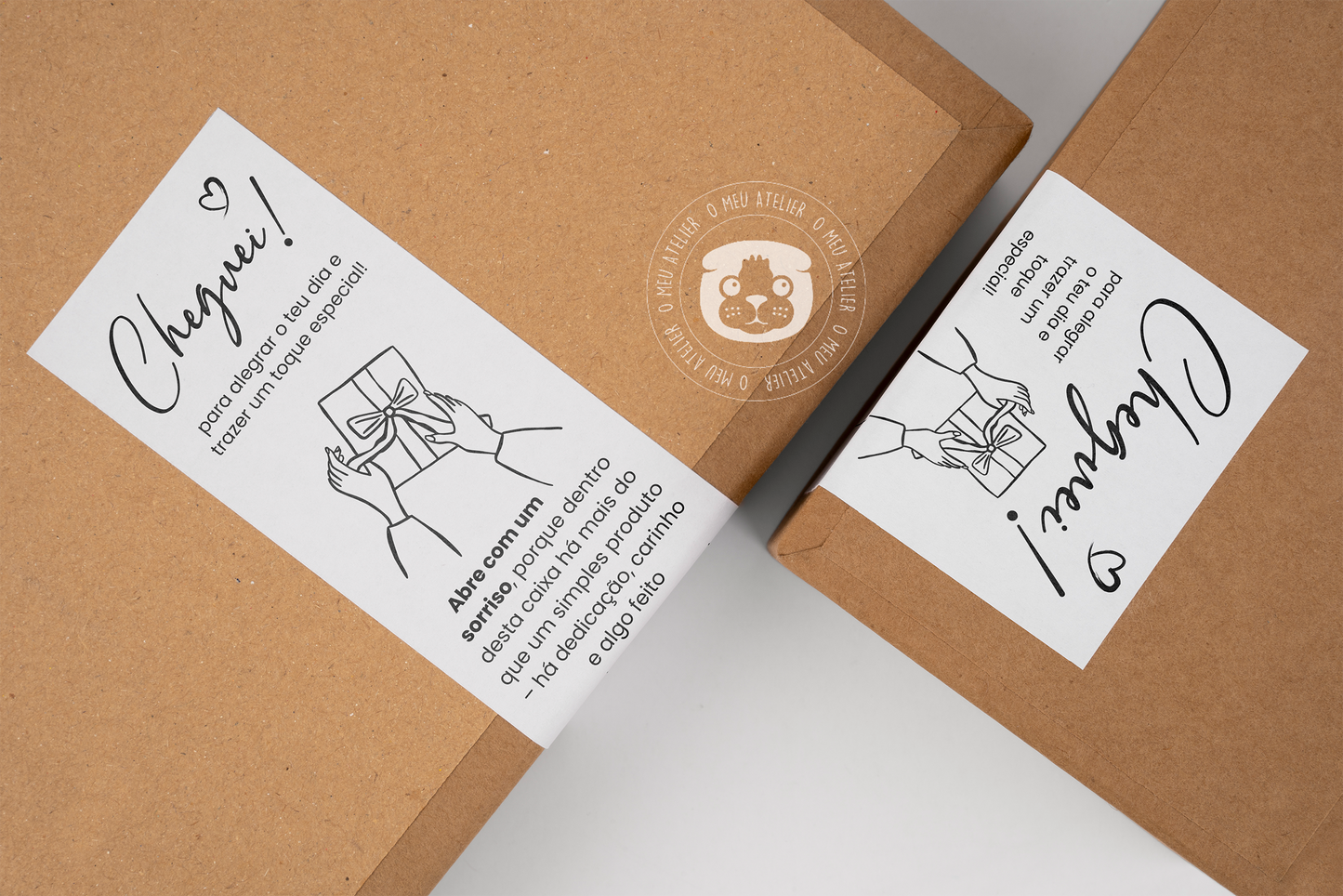 Etiquetas Adesivas Personalizadas - Selagem de Caixas e Sacos de Envios "Basic"