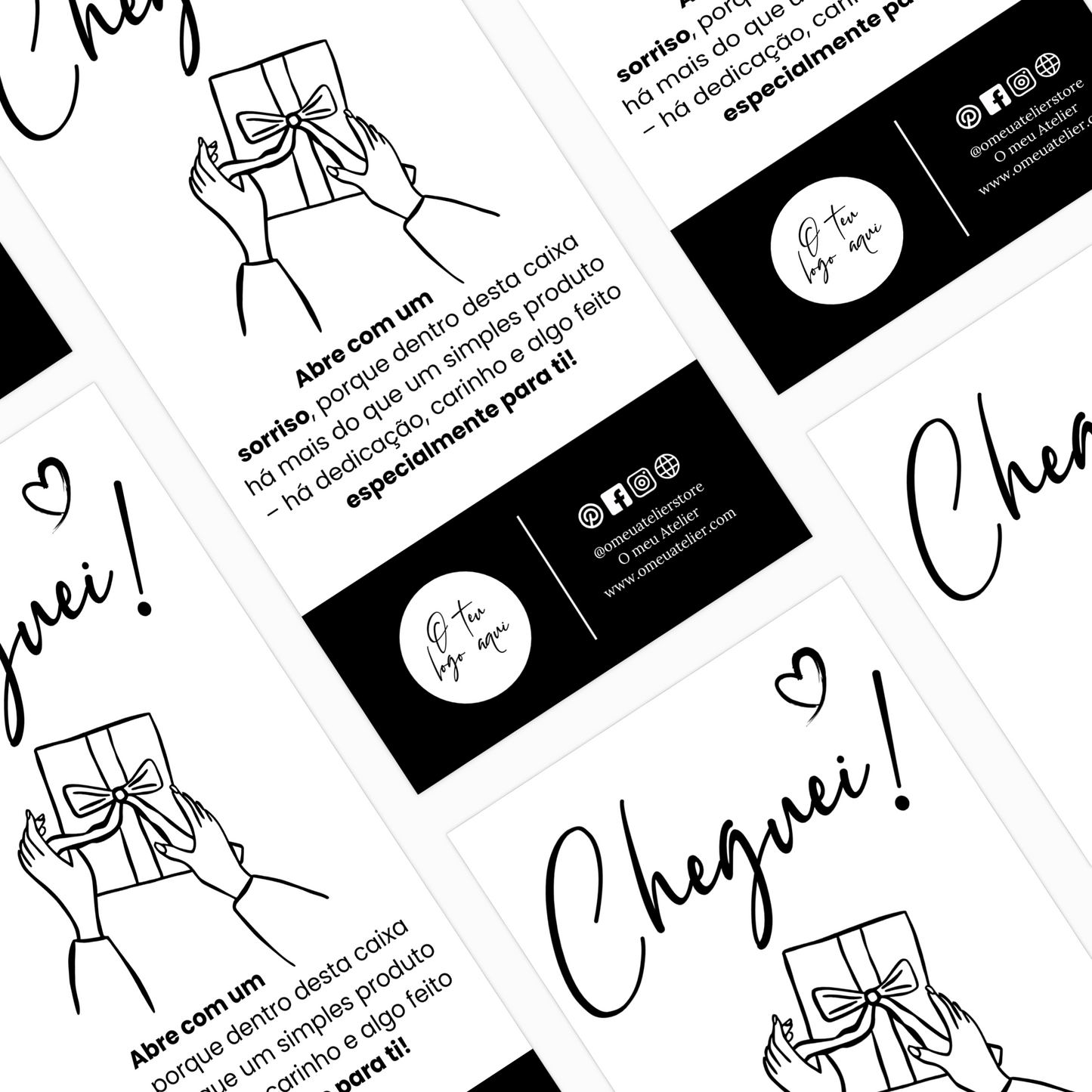 Etiquetas Adesivas Personalizadas - Selagem de Caixas e Sacos de Envios "Basic"