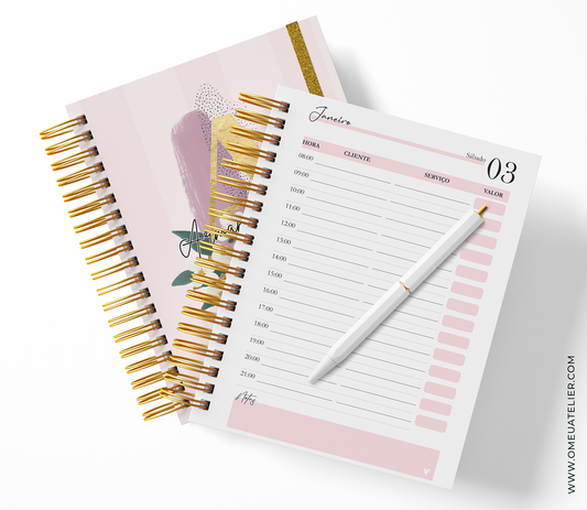 Agenda Diária para Marcações Personalizada – A5 e A6