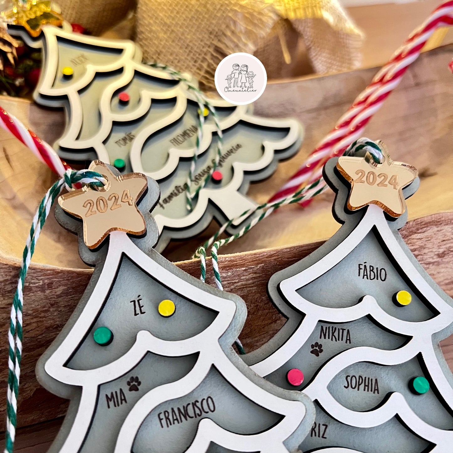 Enfeite de Natal personalizado “Pinheiro”