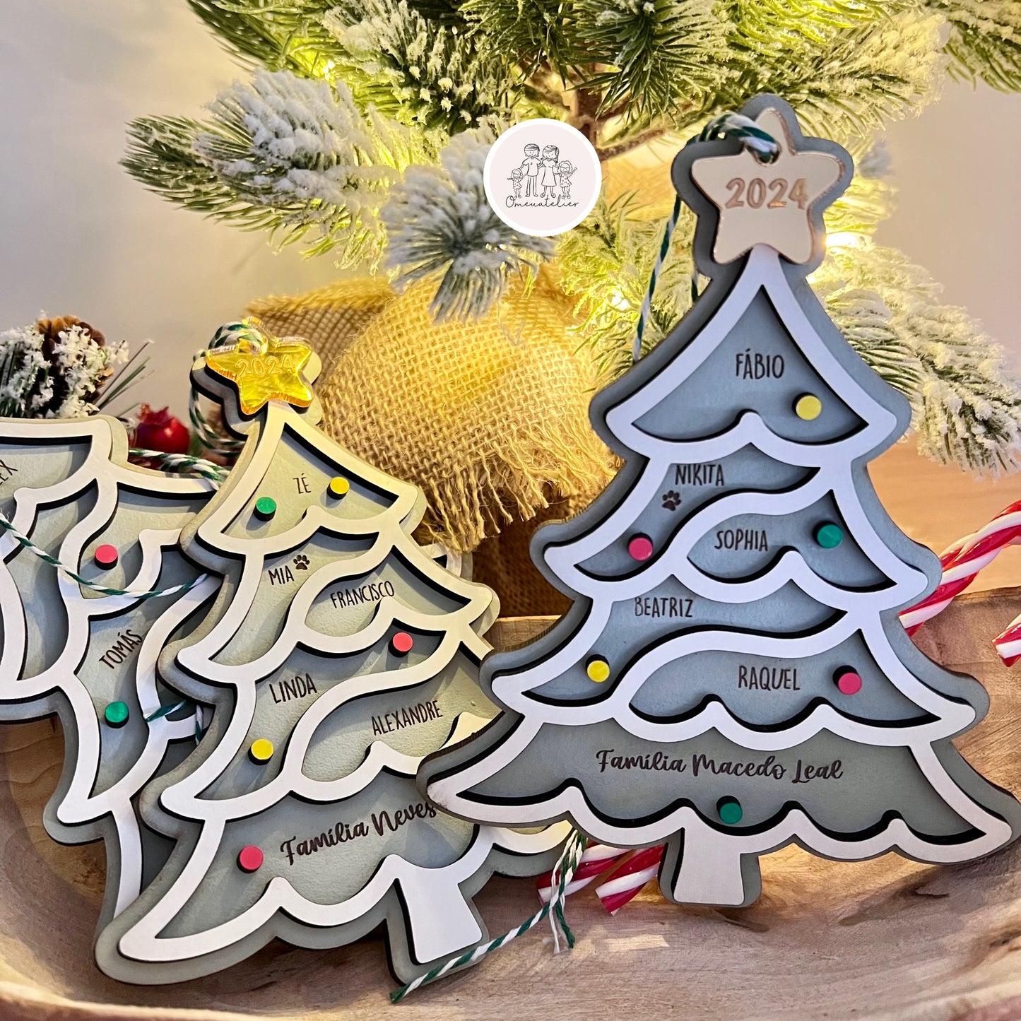 Enfeite de Natal personalizado “Pinheiro”