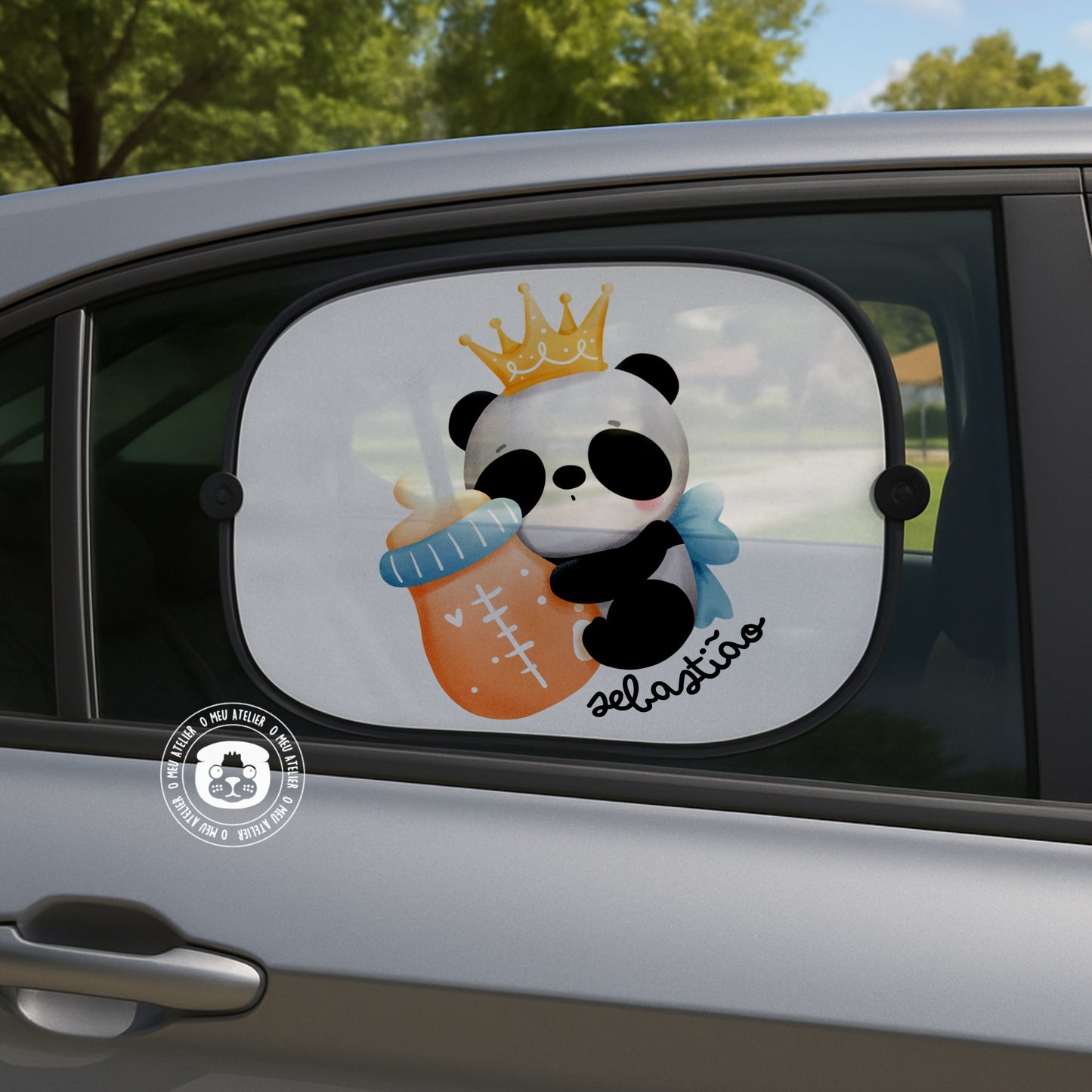 Tapa-sol Personalizado para Carro – 1 ou 2 Unidades com Ventosas
