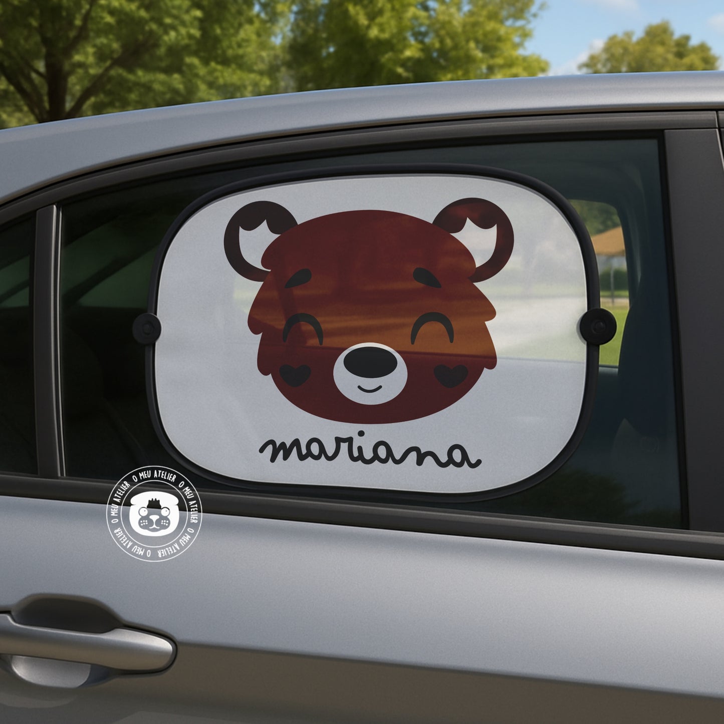 Tapa-sol Personalizado para Carro – 1 ou 2 Unidades com Ventosas