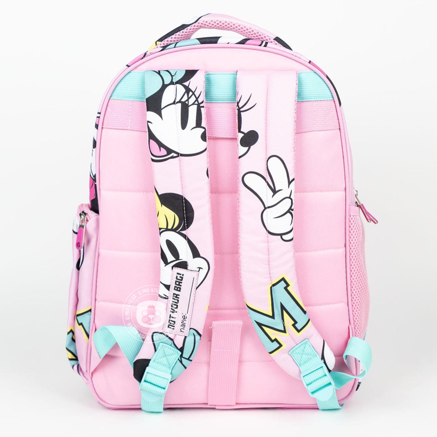 Mochila Escolar Minnie Team - Personalizável com Nome