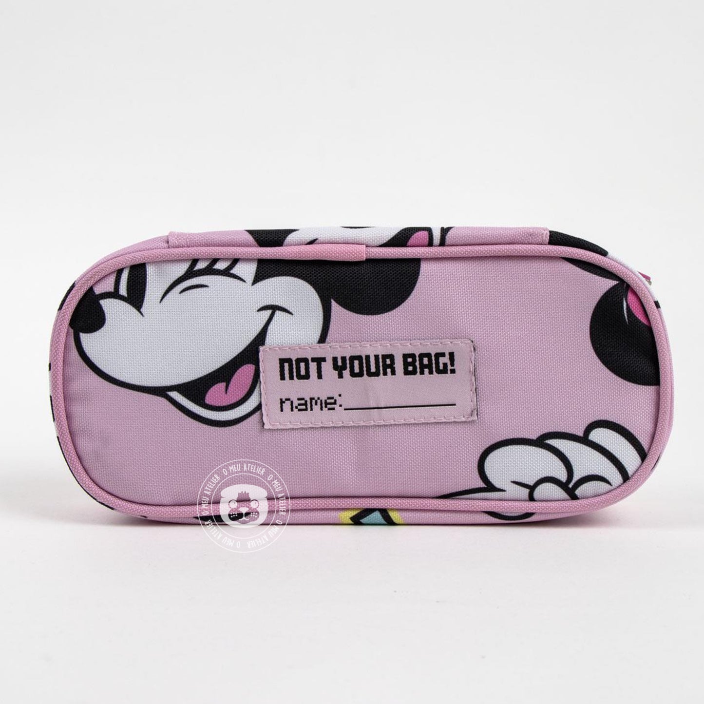 Estojo Escolar Minnie Personalizado – Rosa