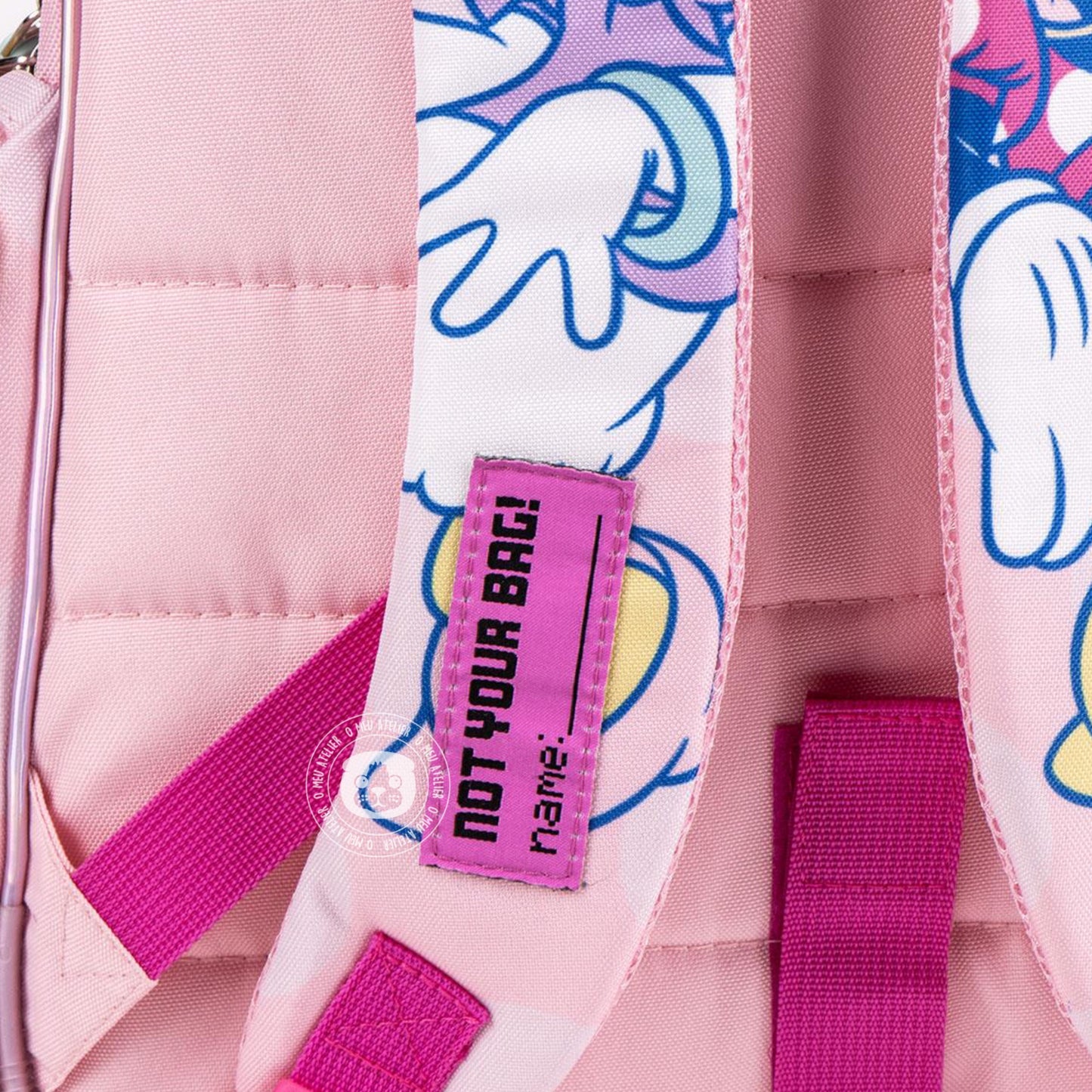 Mochila Escolar Média Minnie 42cm Personalizada