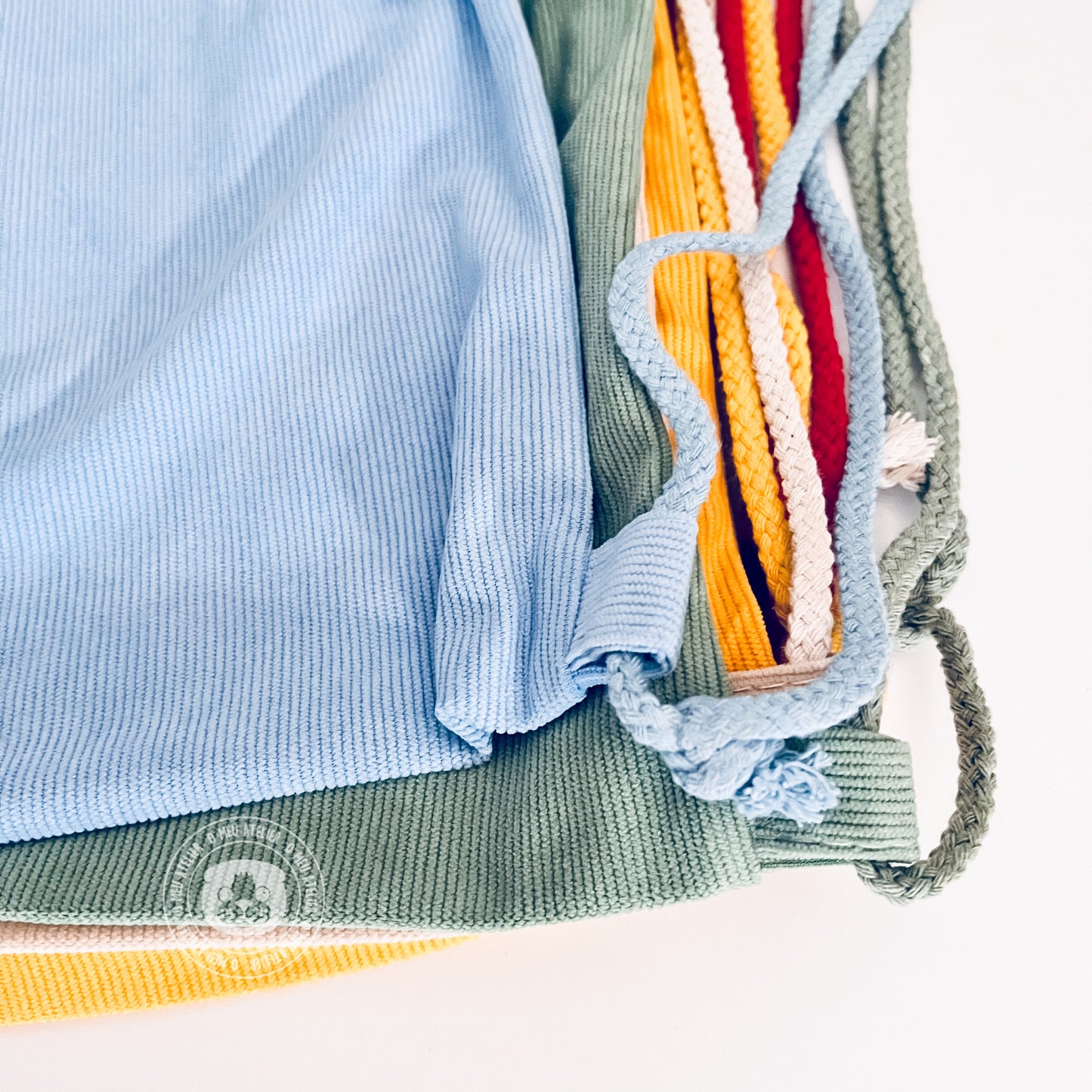 Saco Mochila Personalizado com Nome – Tecido Estilo Bombazina