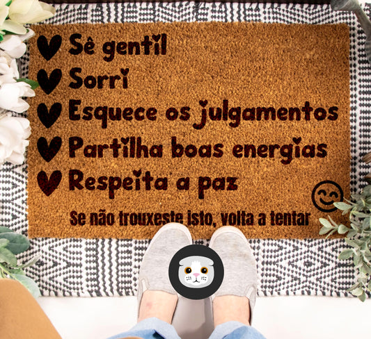 Tapete de entrada personalizado “Taxa de entrada”