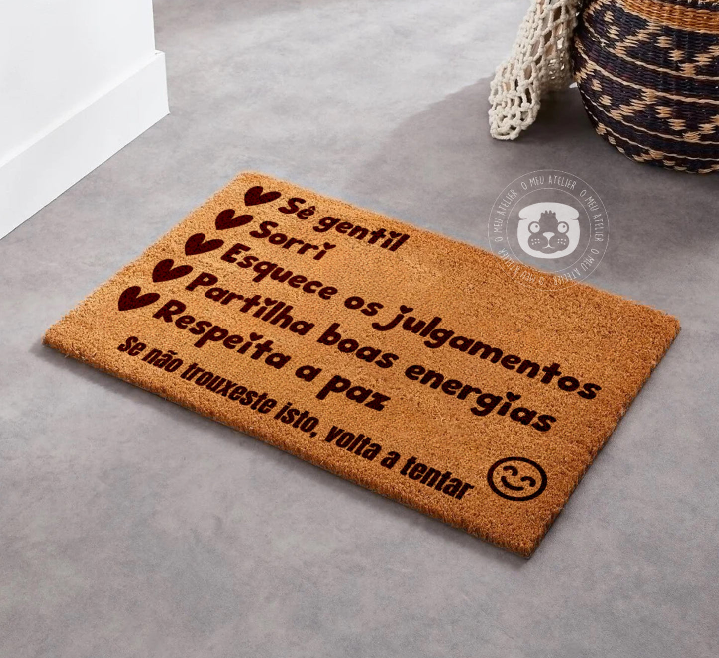 Tapete de entrada personalizado “Taxa de entrada”
