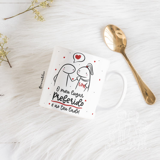 Caneca de Cerâmica Flork “O meu lugar preferido…”