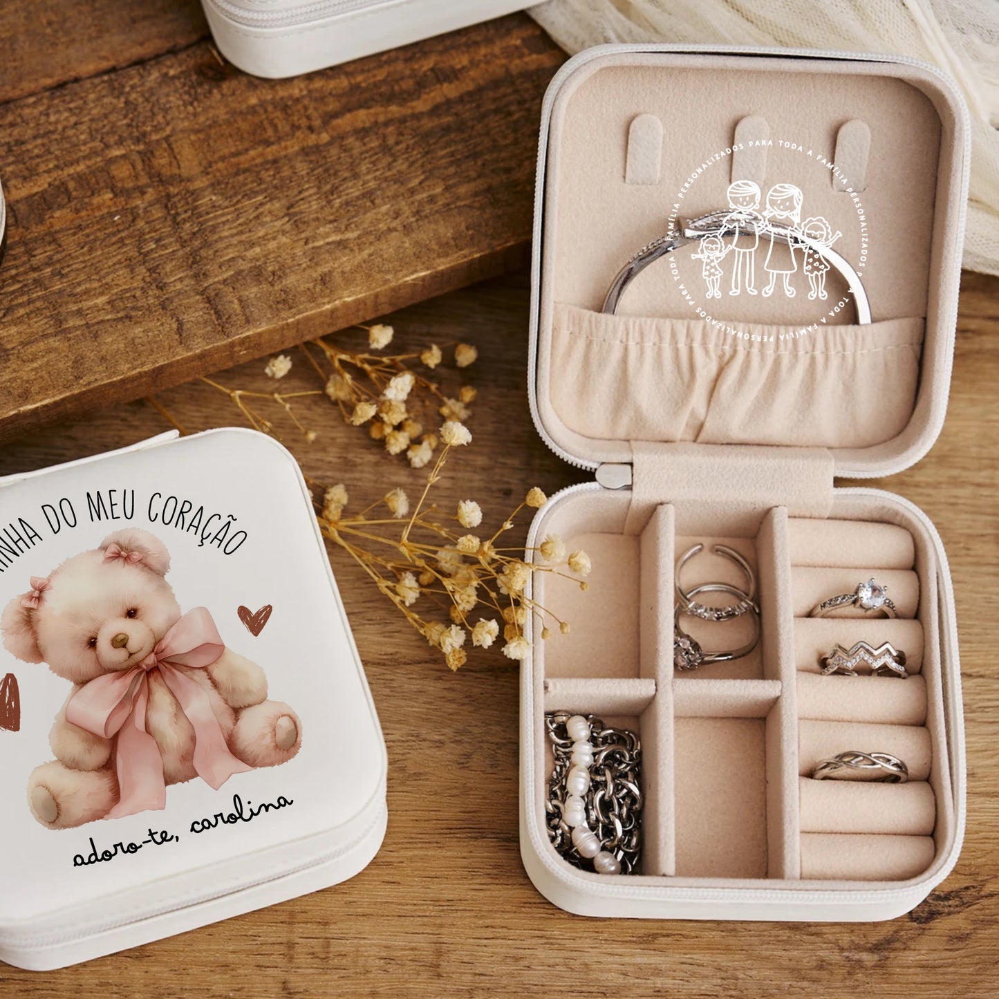 Porta-Jóias personalizado “Madrinha do meu coração”