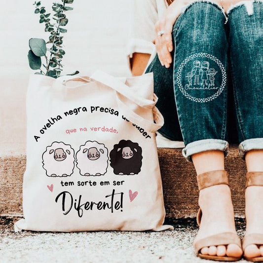 Sacola de algodão orgânico “Ovelha Negra”