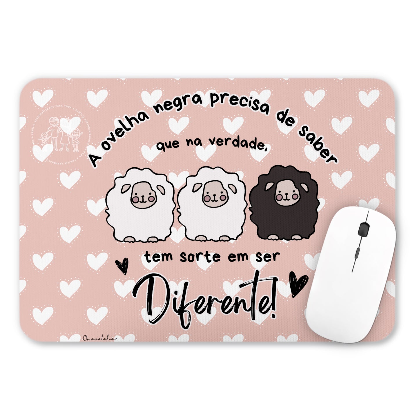 Tapete de rato personalizado “Ovelha Negra”
