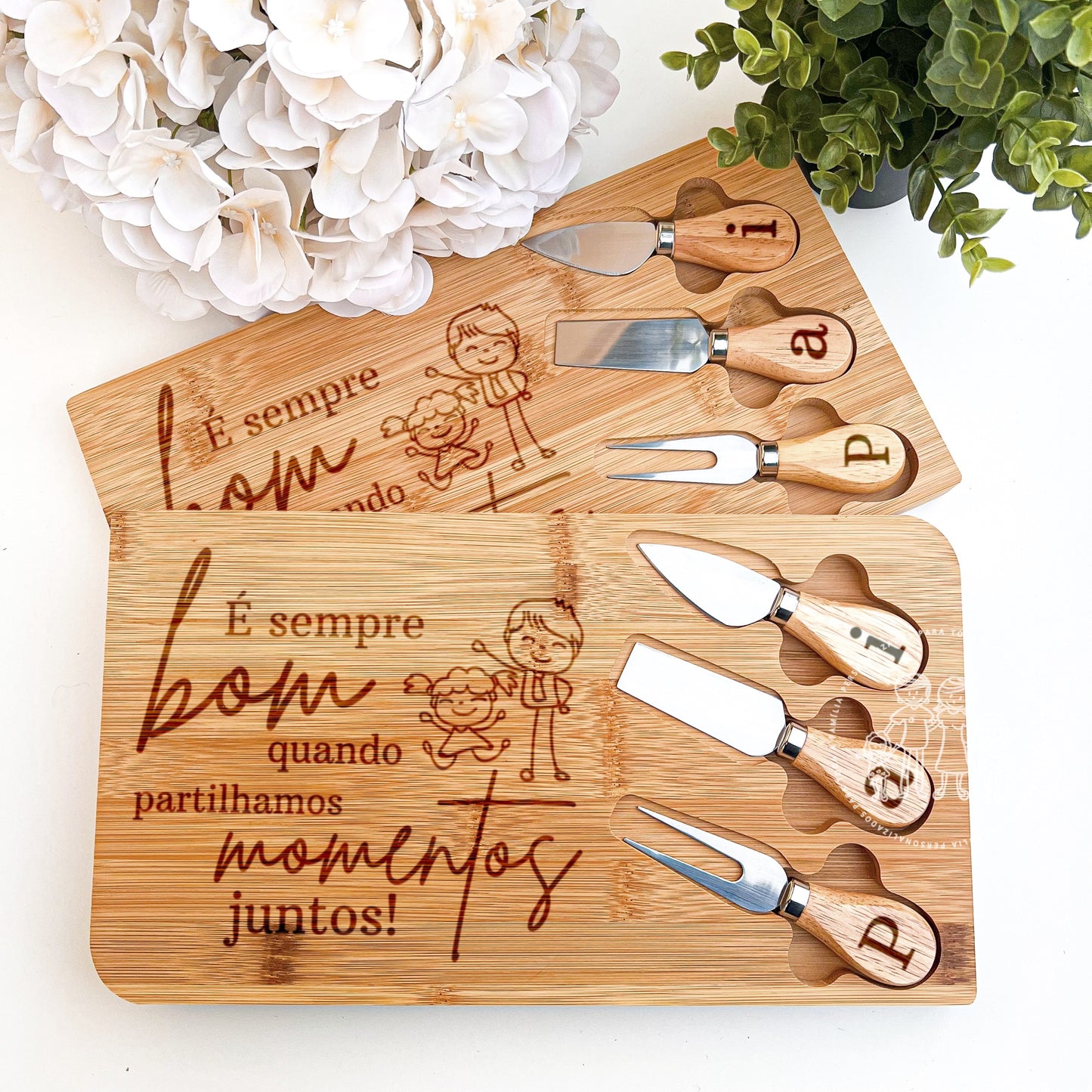Set de Queijos Personalizado "Pai, é sempre bom…"