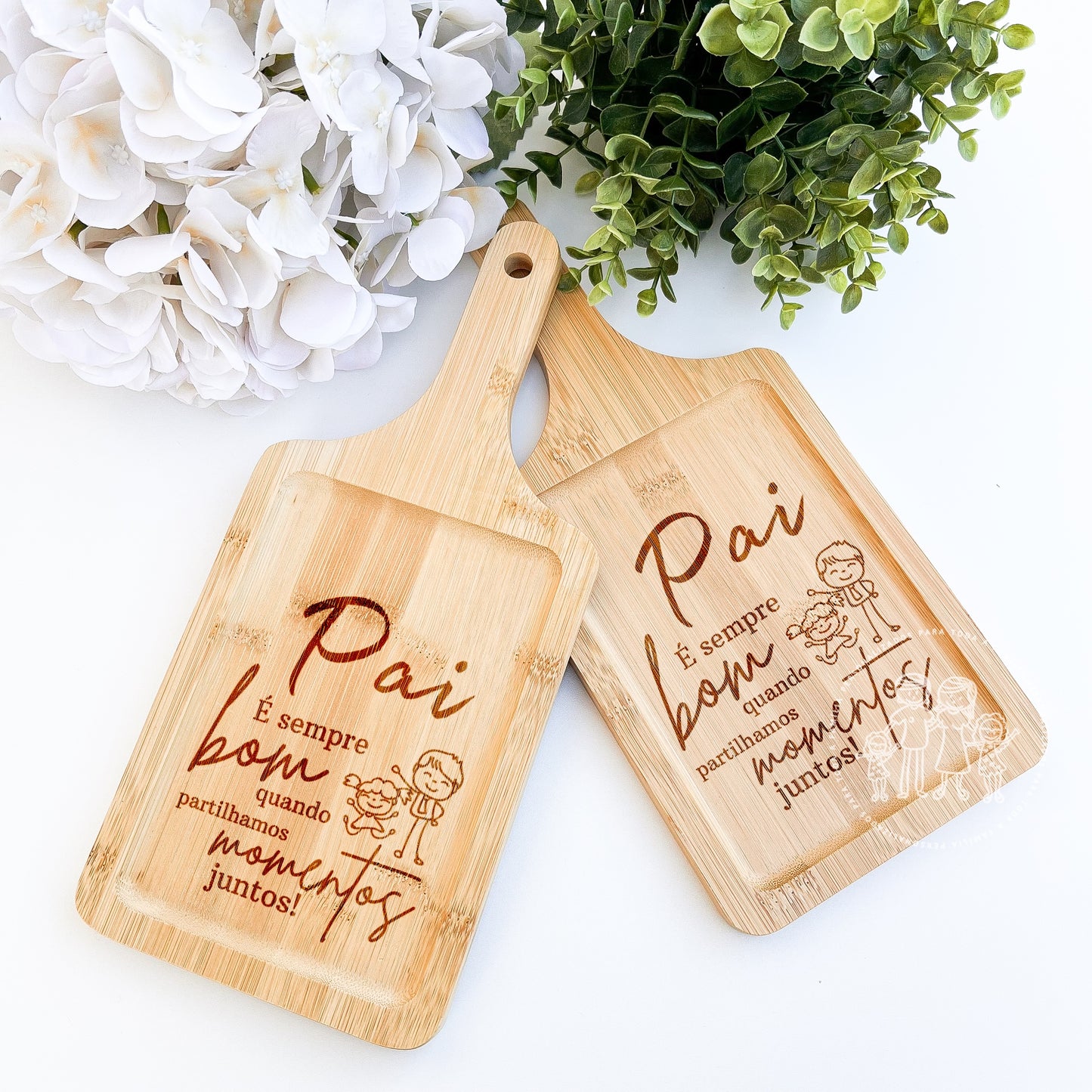 Tábua de cozinha personalizada “Pai, é sempre bom…”