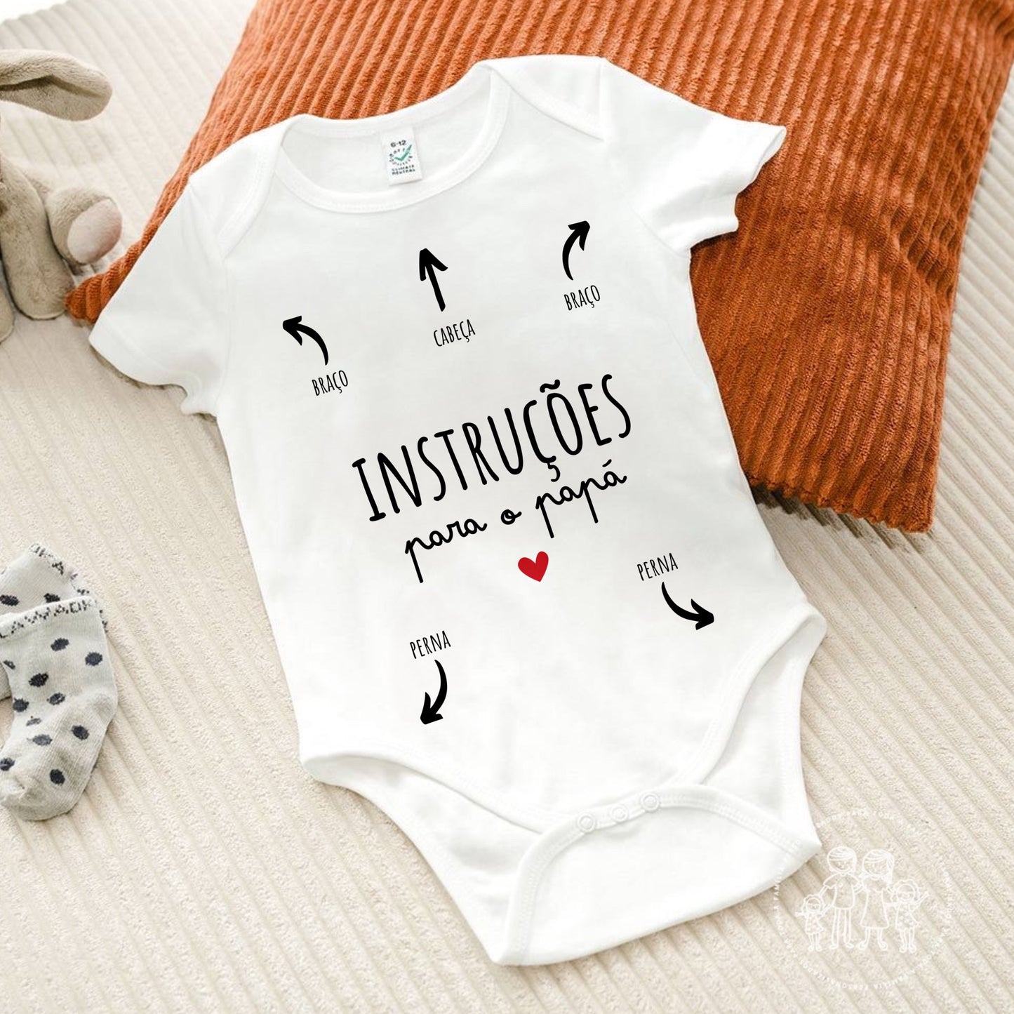 Body de Bebé Personalizado “Instruções para o Papá”