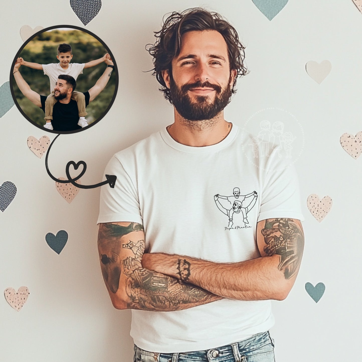 T-shirt personalizada “Fotografia em linha”