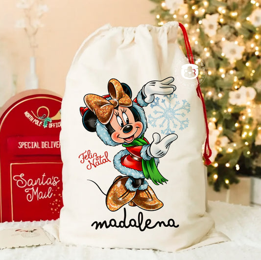 Saco de Natal para Prendas Personalizado