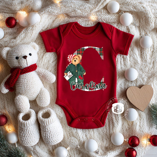 Bodie de Natal “Ursinho” Personalizado