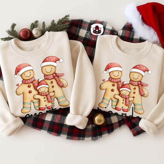 Sweats de Natal Personalizadas – 100% Algodão Cardado