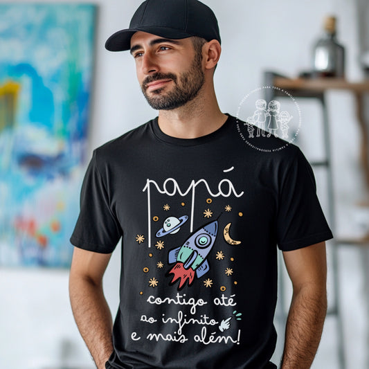 T-shirt personalizada dia do Pai “Até ao infinito e mais além”