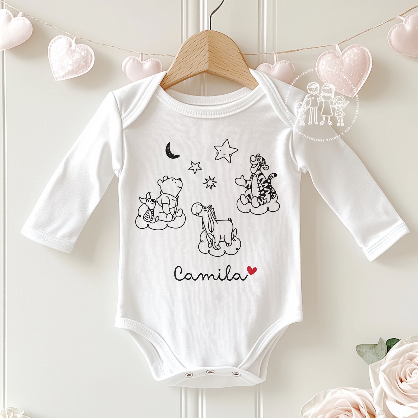 Body personalizado “Ursinho Pooh”
