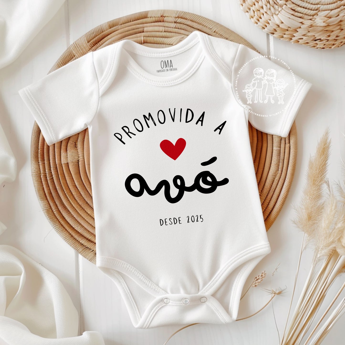 Body personalizado “Promovida a Avó”
