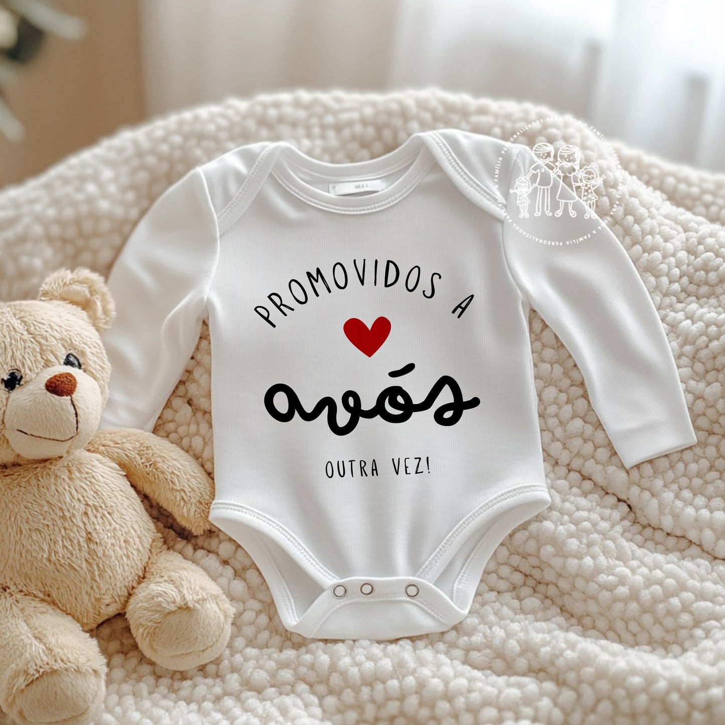 Body personalizado “Promovidos a Avós… Outra vez!”