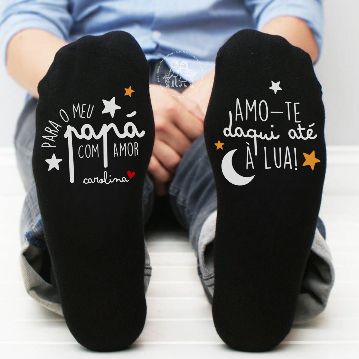 Meias personalizadas “Para o meu papá…”