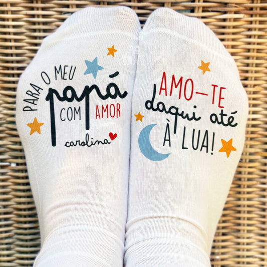 Meias personalizadas “Para o meu papá…”