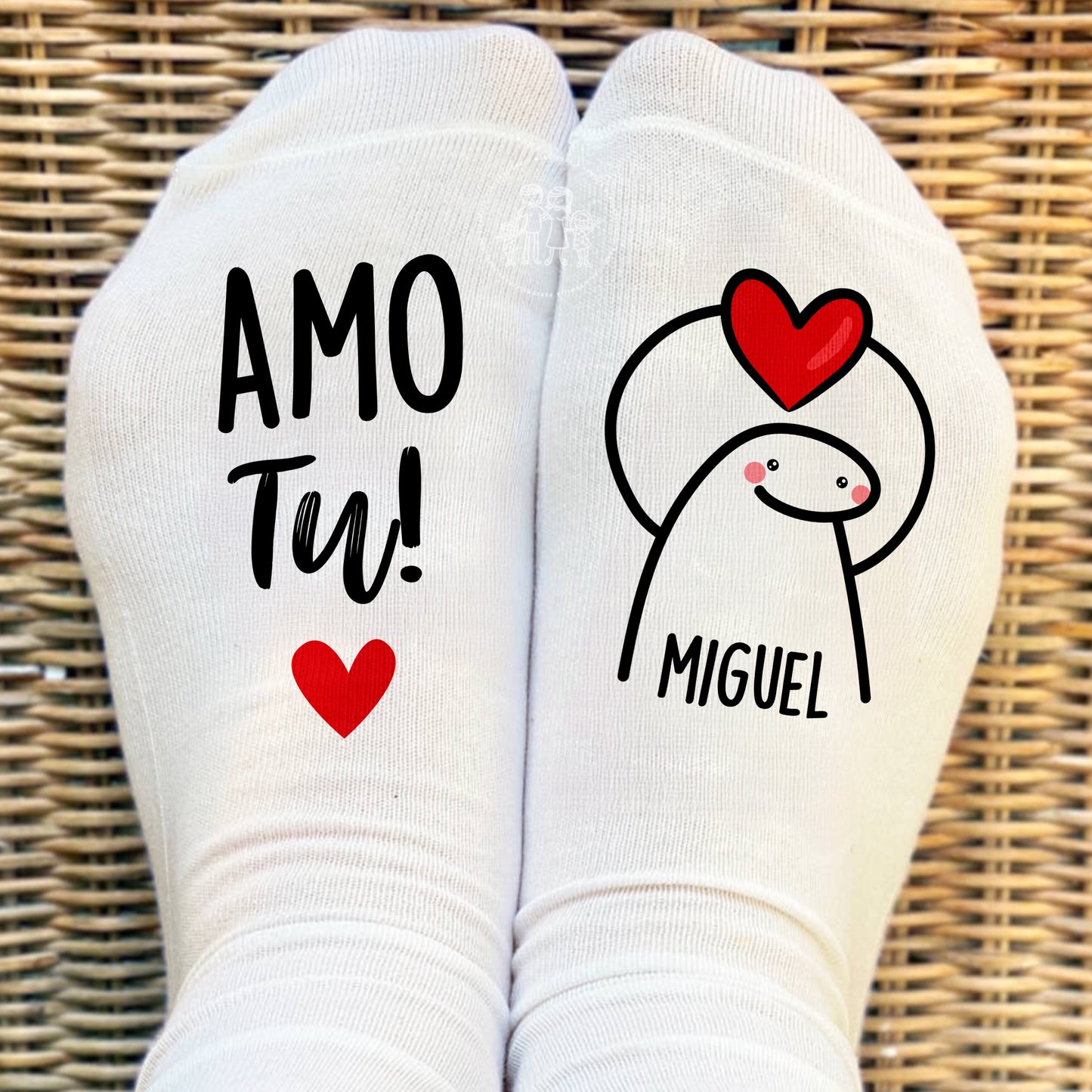 Meias personalizadas “Flork - Amo Tu!”