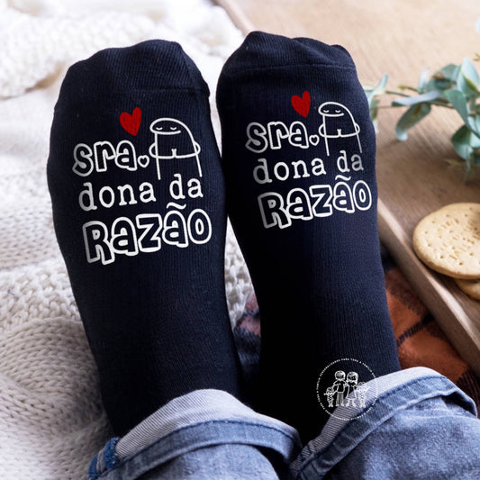 Conjunto de 2 Pares de Meias personalizadas “Flork - Sr. & Sra.”