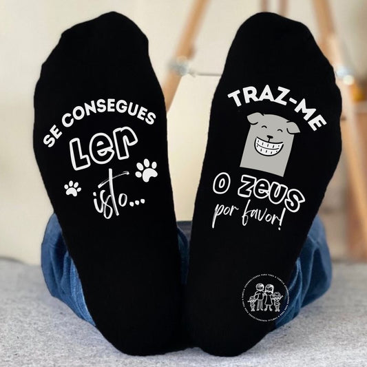 Meias personalizadas ”Se consegues ler isto, traz-me o…”