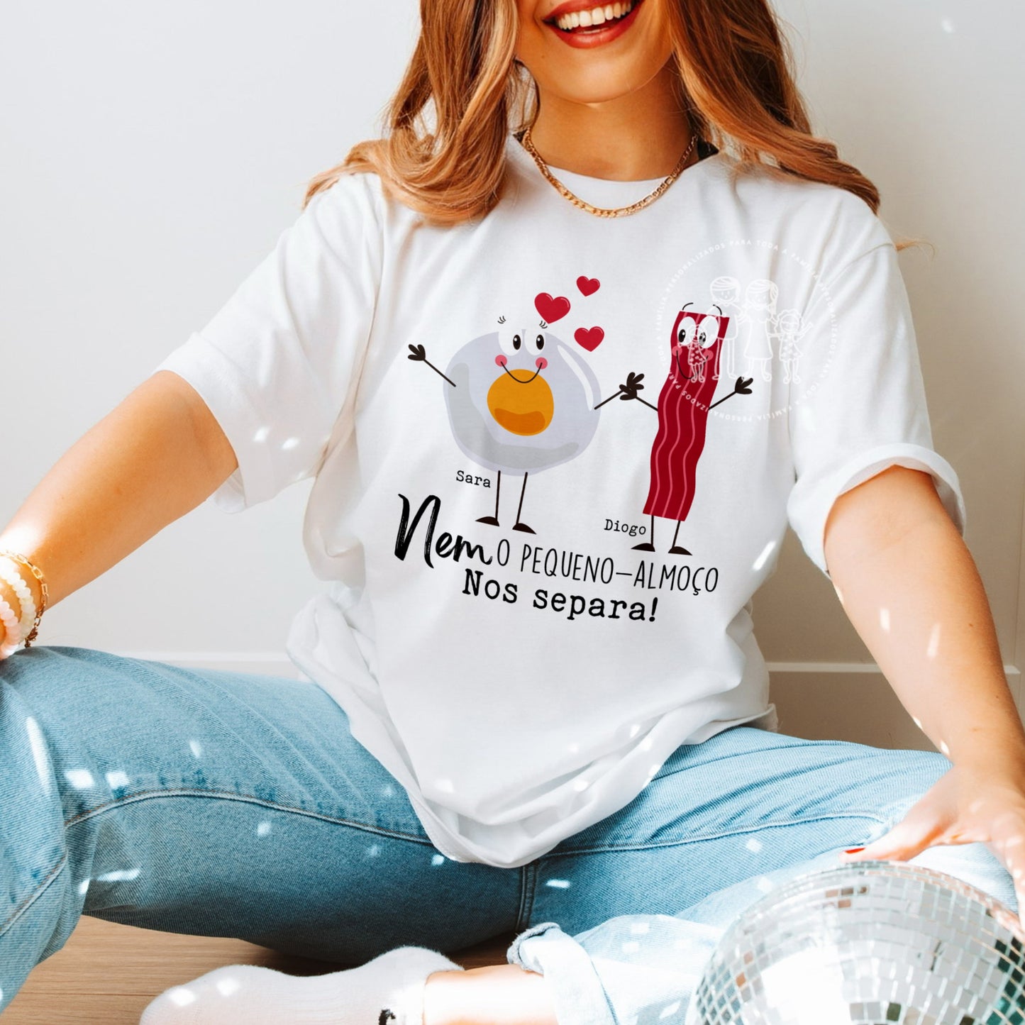 T-shirt personalizada “Nem o pequeno almoço nos separa!”