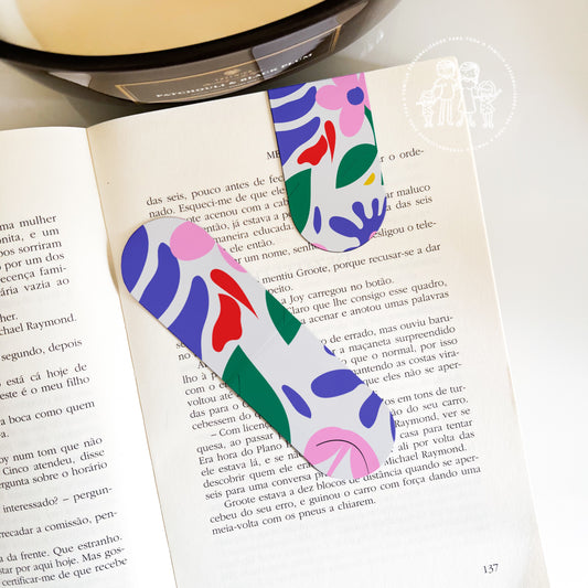 Marcador de Livro Magnético “Flores de Verão”