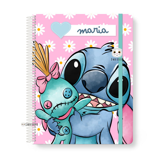 Caderno personalizado A4 e A5 "Stitch”