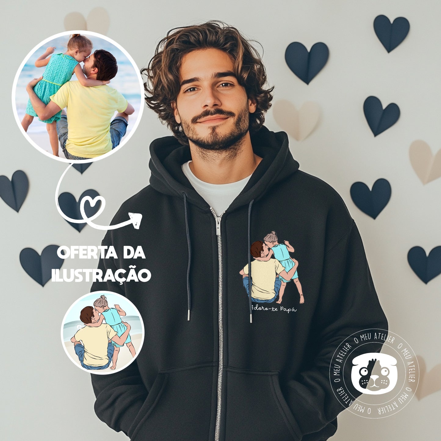 Casaco personalizado “Ilustração” OFERTA ILUSTRAÇÃO DIGITAL