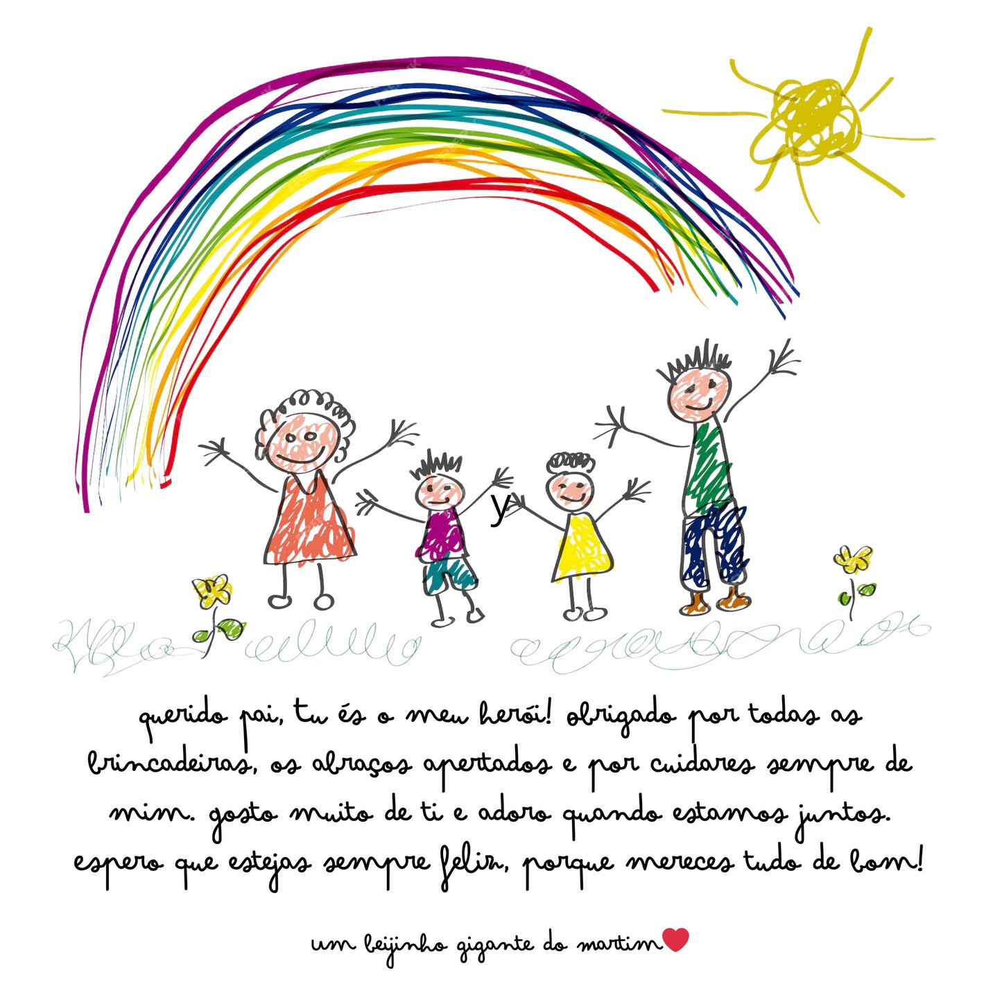 T-shirt Personalizada com Desenho do(a) Filho(a)