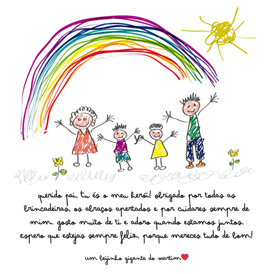 T-shirt Personalizada com Desenho do(a) Filho(a)