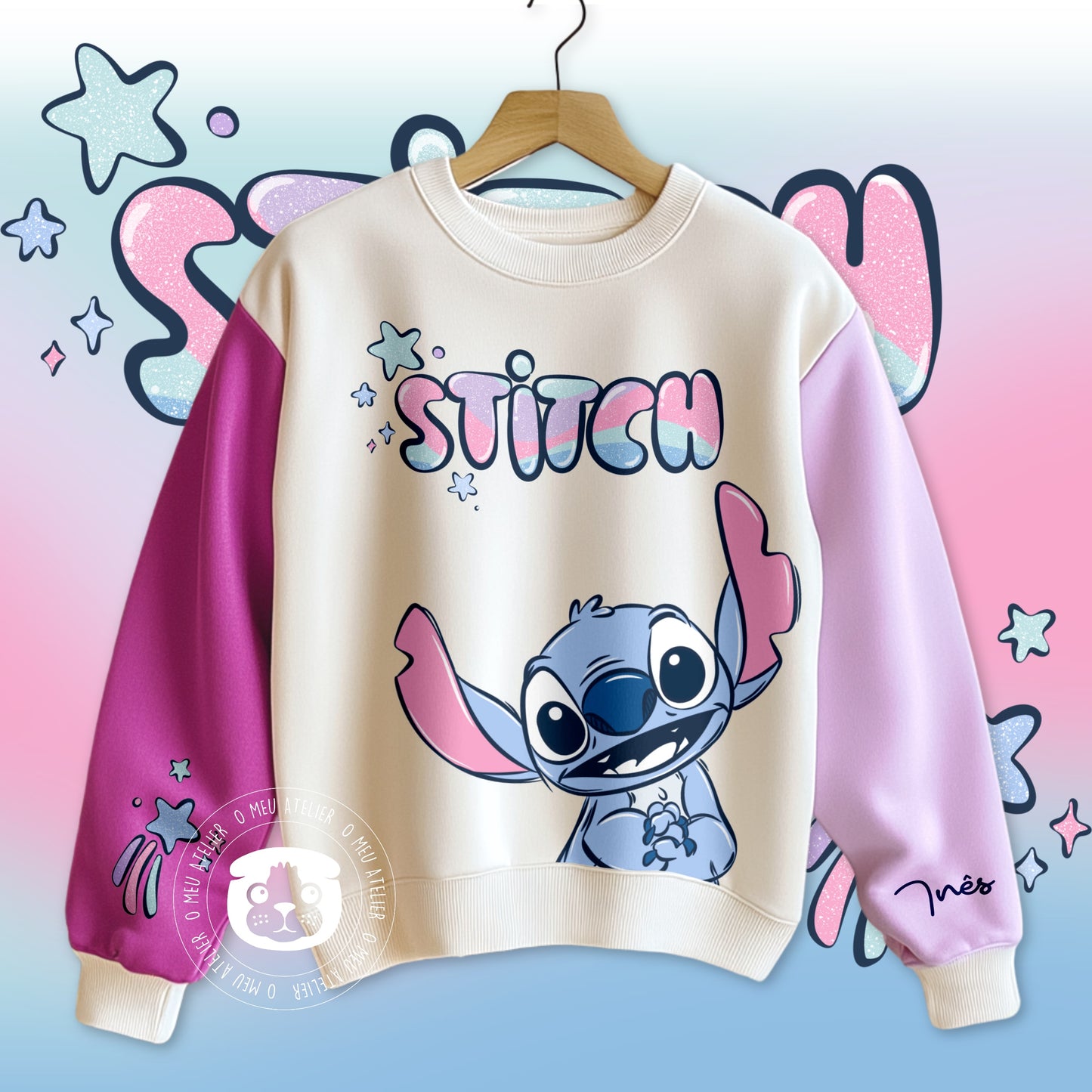 Sweatshirt Exclusiva Personalizada “Stitch”