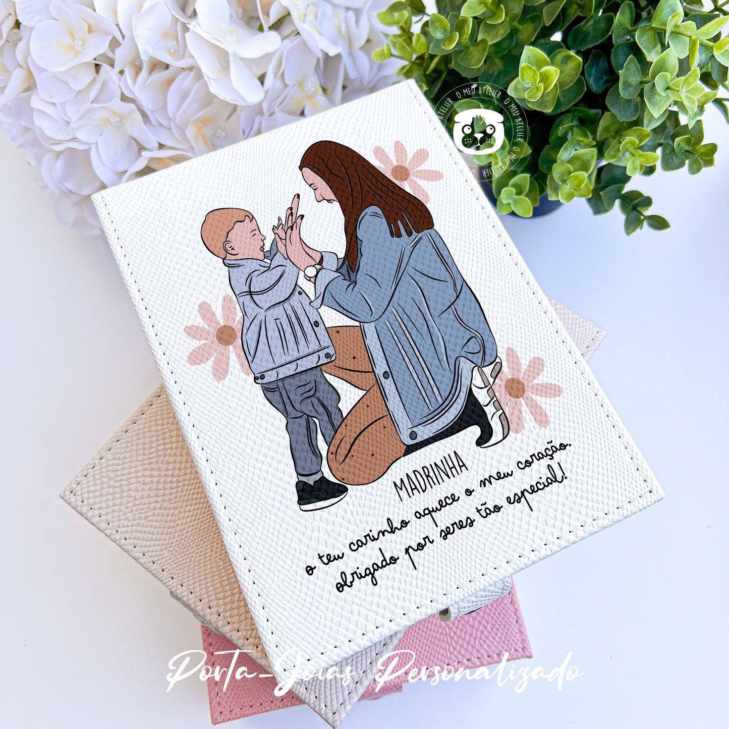 Guarda Jóias 2 em 1 personalizado - Ilustração OFERTA