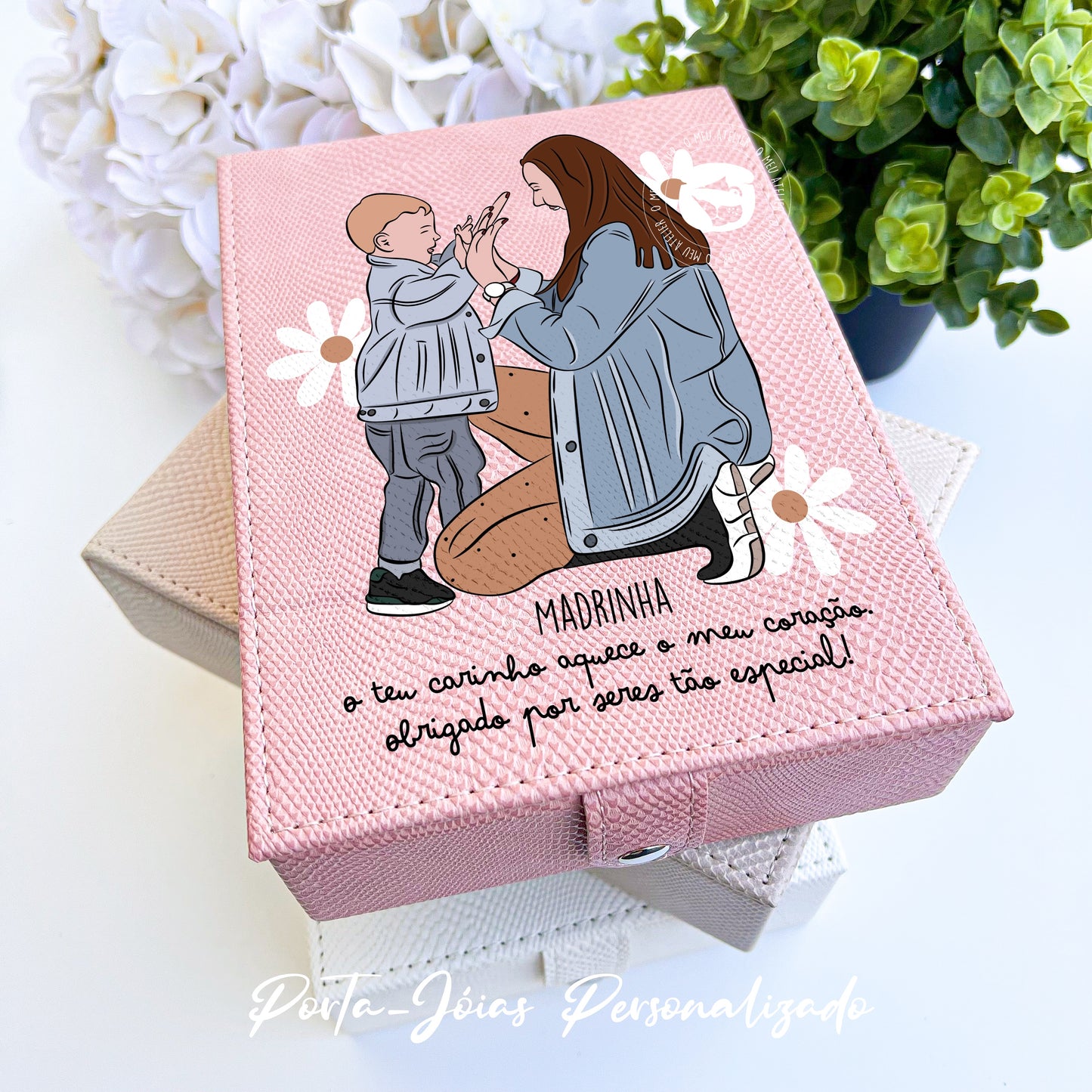 Guarda Jóias 2 em 1 personalizado - Ilustração OFERTA