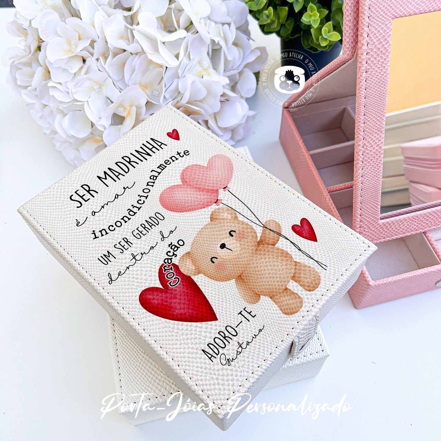 Guarda Jóias 2 em 1 personalizado - Ser Madrinha é