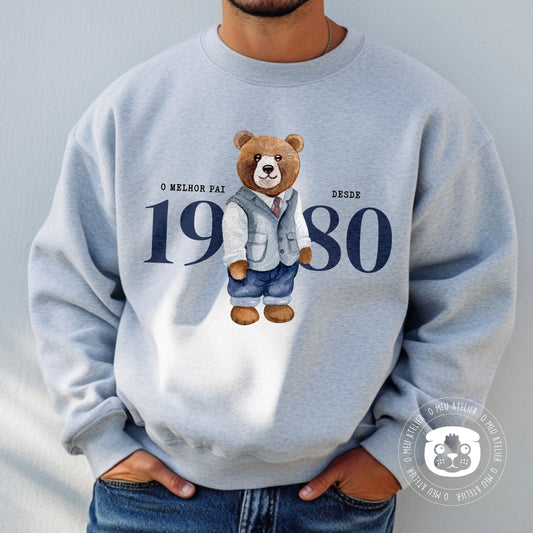 Sweatshirt personalizada “Urso” - Melhor Pai Desde