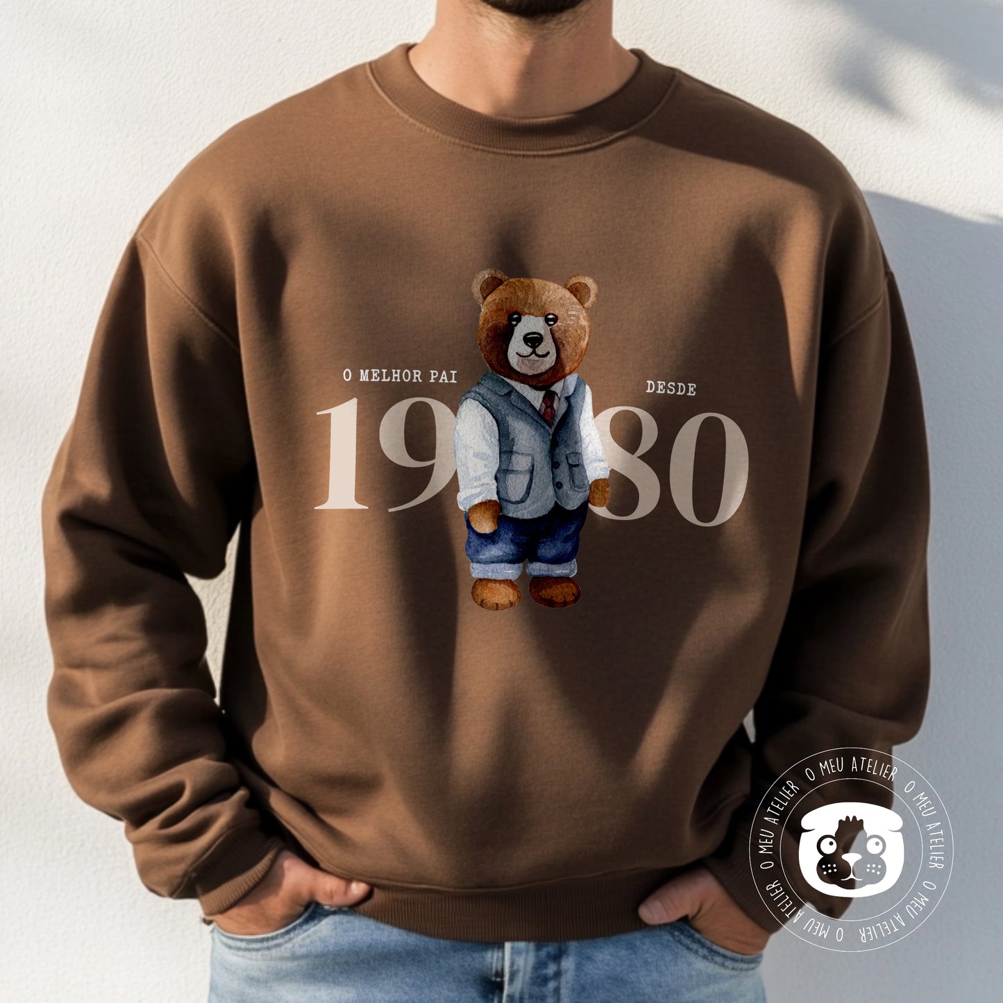 Sweatshirt personalizada “Urso” - Melhor Pai Desde